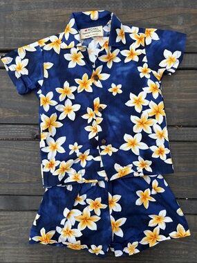 Royal Hawaiian Creations Kids 100% Cotton Floral Set